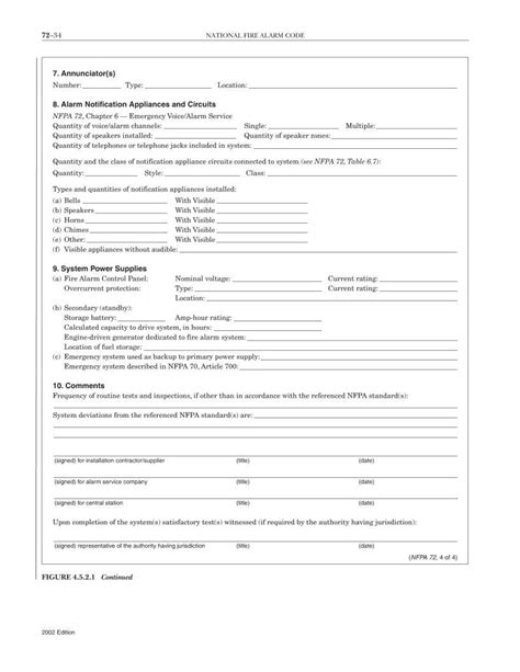 2(a) through (f) applicable. . Nfpa 72 record of completion form 2016 pdf
